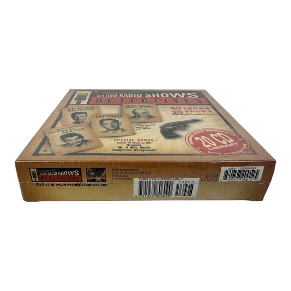 NEW Old Time Radio Shows: Detectives - Collector Series (CD, 20-Disc Set) w/DVD - Picture 4 of 5